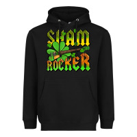Black St. Patrick’s Day sham rocker with guitar Heavyweight Hoodie - OliviaCreatesArt
