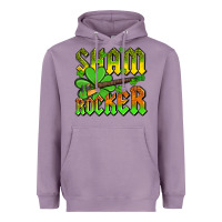 Lavender St. Patrick’s Day sham rocker with guitar Heavyweight Hoodie - OliviaCreatesArt