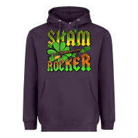 Plum St. Patrick’s Day sham rocker with guitar Heavyweight Hoodie - OliviaCreatesArt