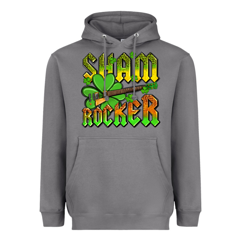 St. Patrick’s Day Sham Rocker With Guitar Heavyweight Hoodie by OliviaCreatesArt | Teevron