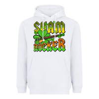 White St. Patrick’s Day sham rocker with guitar Heavyweight Hoodie - OliviaCreatesArt