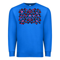 True Royal Valentine's Day leopard and heart background Premium Sweatshirt - FaDigitalArtStudio