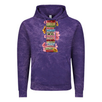 Cloud Purple floral books Vintage Hoodie - MaliasSmallBusiness