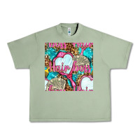 Oil Green hair boss and hand mirror with money and leopard seamless pattern bbs Urban Heavy Tee - BundleAndBundleShop