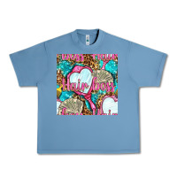 Pebble Blue hair boss and hand mirror with money and leopard seamless pattern bbs Urban Heavy Tee - BundleAndBundleShop