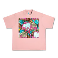 Salmon hair boss and hand mirror with money and leopard seamless pattern bbs Urban Heavy Tee - BundleAndBundleShop