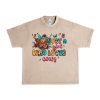 French Oak just a girl who loves cows Urban Heavy Tee - JahusDesignShop