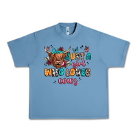Pebble Blue just a girl who loves cows Urban Heavy Tee - JahusDesignShop