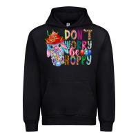 Foreset Green DON T WORRY Be hoppy Easter Urban Hoodie - CowhideDigitalArt