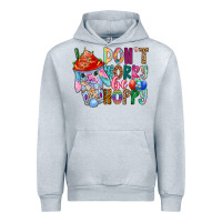 Heather Grey DON T WORRY Be hoppy Easter Urban Hoodie - CowhideDigitalArt