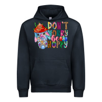 Navy DON T WORRY Be hoppy Easter Urban Hoodie - CowhideDigitalArt