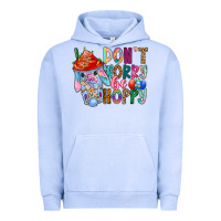 Pigment Grape Ice DON T WORRY Be hoppy Easter Urban Hoodie - CowhideDigitalArt