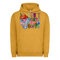 Pigment Peanut Butter DON T WORRY Be hoppy Easter Urban Hoodie - CowhideDigitalArt