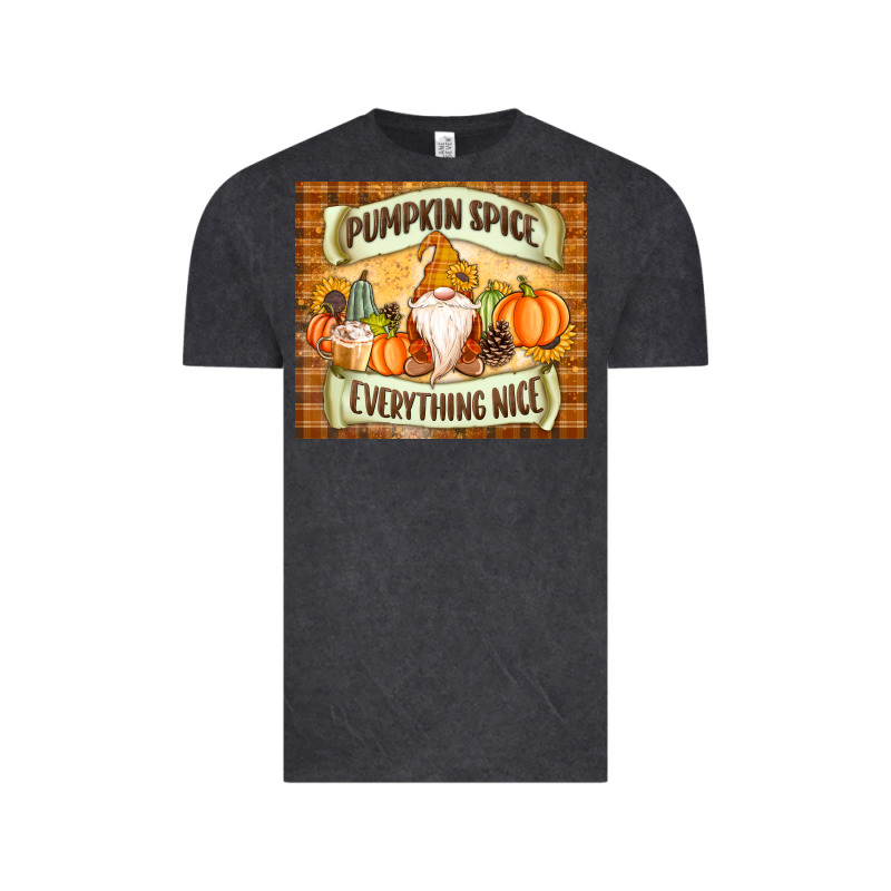 Pumpkin Spice Everything Nice Gnome Vintage Tee by MaliasSmallBusiness | Teevron