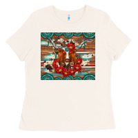 Longhorn With Gemstone Ladies Tee | Teevron