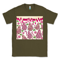 Army Green pink christmas tree cakes Classic Tee - MaliasSmallBusiness