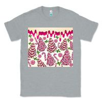 Heather Grey pink christmas tree cakes Classic Tee - MaliasSmallBusiness