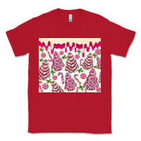 Red pink christmas tree cakes Classic Tee - MaliasSmallBusiness