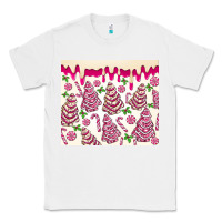 White pink christmas tree cakes Classic Tee - MaliasSmallBusiness