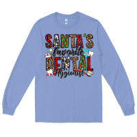Colony Blue santa's favorite dental hygienist Long Sleeve Tee - Jasminsmagicworld