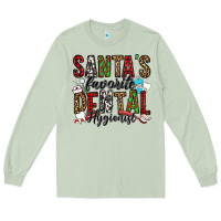 Matcha santa's favorite dental hygienist Long Sleeve Tee - Jasminsmagicworld