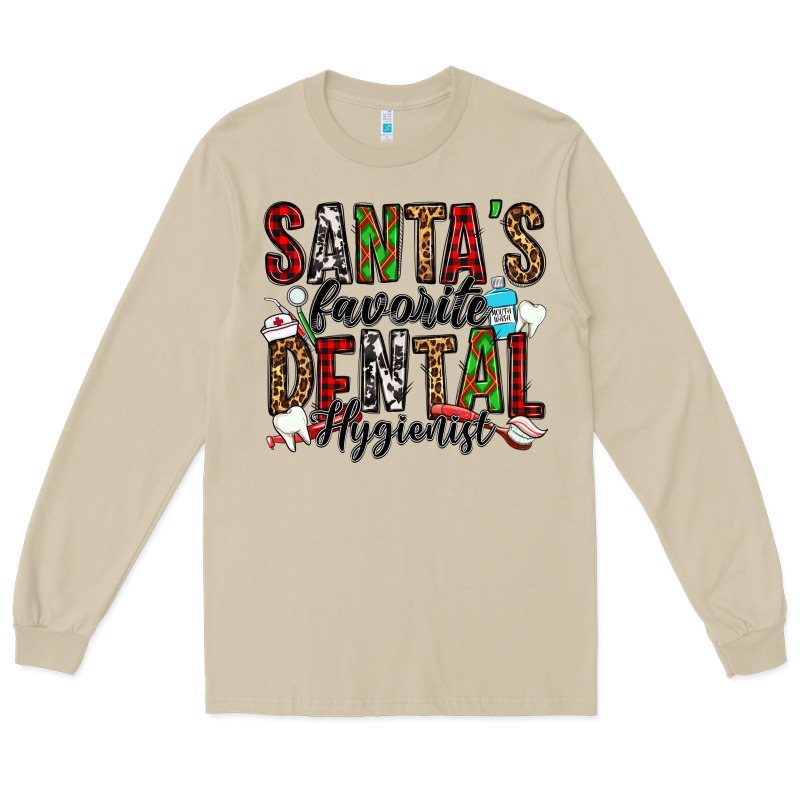 Santa's Favorite Dental Hygienist Long Sleeve Tee by Jasminsmagicworld | Teevron