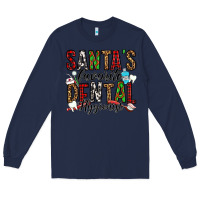 Navy santa's favorite dental hygienist Long Sleeve Tee - Jasminsmagicworld
