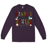 Plum santa's favorite dental hygienist Long Sleeve Tee - Jasminsmagicworld