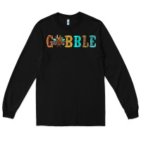 Black gobble thanksgiving turkey Long Sleeve Tee - RanaPortraitStore