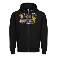 Black mardi gras pharmacy tech Zipper Hoodie - CowGirlArtShop