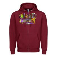 Burgundy mardi gras pharmacy tech Zipper Hoodie - CowGirlArtShop