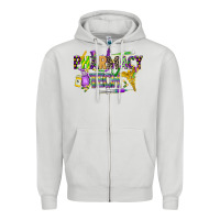 Dove Grey mardi gras pharmacy tech Zipper Hoodie - CowGirlArtShop