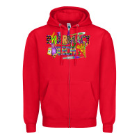 Red mardi gras pharmacy tech Zipper Hoodie - CowGirlArtShop