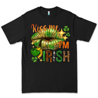 Black kiss me im irish with lip Premium Tee - NancyCooperArtShop