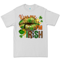 Dove Grey kiss me im irish with lip Premium Tee - NancyCooperArtShop