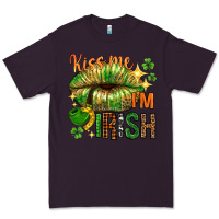 Plum kiss me im irish with lip Premium Tee - NancyCooperArtShop