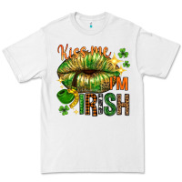 White kiss me im irish with lip Premium Tee - NancyCooperArtShop