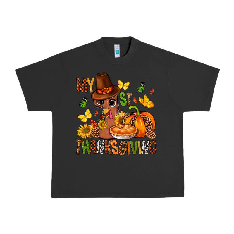 My First Thanksgiving Bbs Urban Heavy Tee by BundleAndBundleShop | Teevron