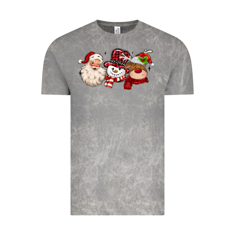 Santa Snowman Reindeer Vintage Tee by MaliasSmallBusiness | Teevron