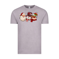 Vintage Zinc santa snowman reindeer Vintage Tee - MaliasSmallBusiness