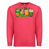 Cardinal St. Patrick's Day coffee cups Premium Sweatshirt - OliviaCreatesArt