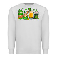 Dove Grey St. Patrick's Day coffee cups Premium Sweatshirt - OliviaCreatesArt