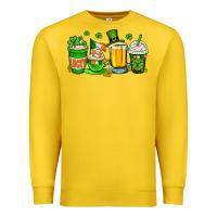 Lemon St. Patrick's Day coffee cups Premium Sweatshirt - OliviaCreatesArt
