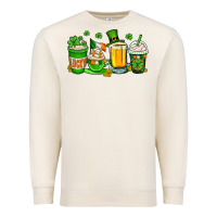 Sandshell St. Patrick's Day coffee cups Premium Sweatshirt - OliviaCreatesArt