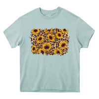 Arona sunflower leopard background Heavy Core Tee - AdoDesignShop