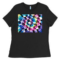 Black tie dye colourful race flag background 3200x2400 Ladies Tee - AdoDesignShop