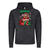 Vintage Black lookin' like a snack christmas character Vintage Hoodie - MaliasSmallBusiness