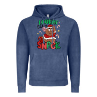 Vintage Denim lookin' like a snack christmas character Vintage Hoodie - MaliasSmallBusiness