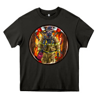 Asphalt firefighter coasters Heavy Core Tee - AdoDesignShop