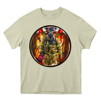 Mossy firefighter coasters Heavy Core Tee - AdoDesignShop